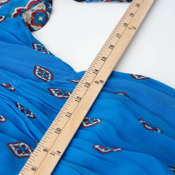 FARM Rio Anika Tiles Blue Maxi Dress - Picture 11 of 15